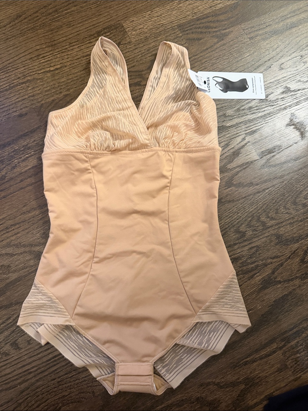 Smoothing One-Piece Bodysuit in Nude